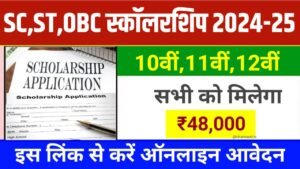 SC, ST, OBC Scholarship 2025